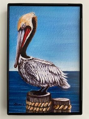 Hand Crafted Art Print “Pelican”